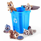 Rascals in a Recycling Bin Mini Playset - Urban Animals Pack