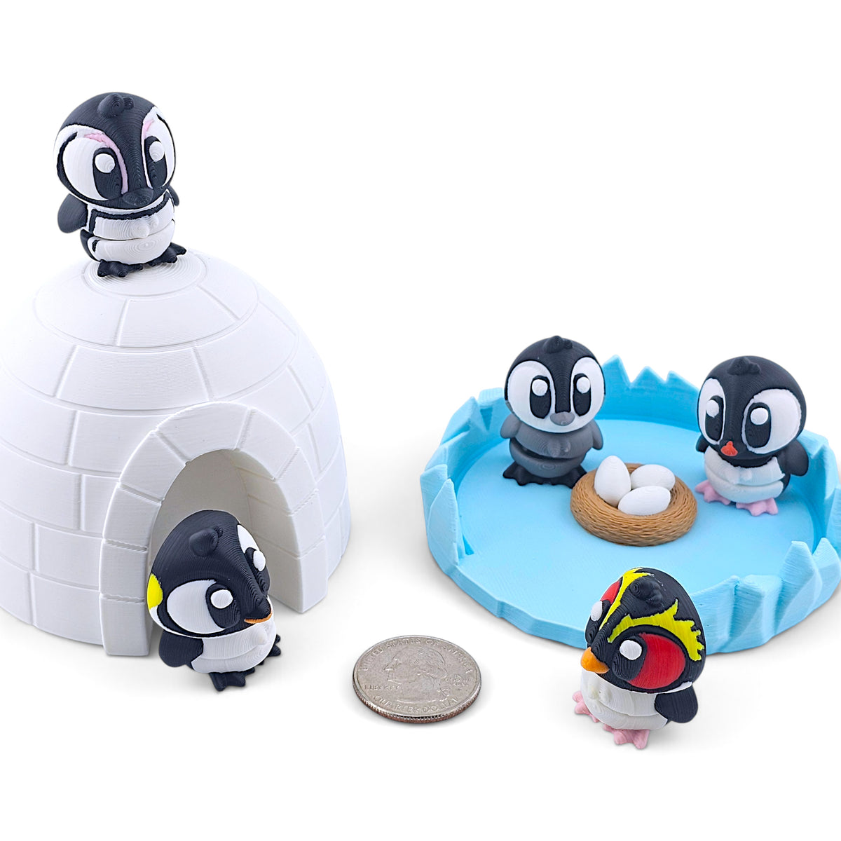 Penguins in an Igloo Mini Playset