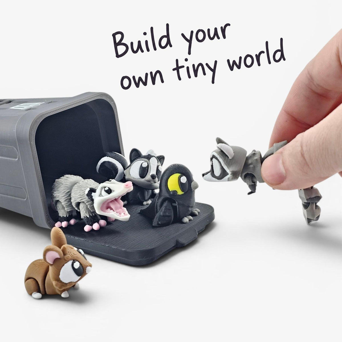 Bin Bandits Mini Articulated Set - Suburban Animals Pack
