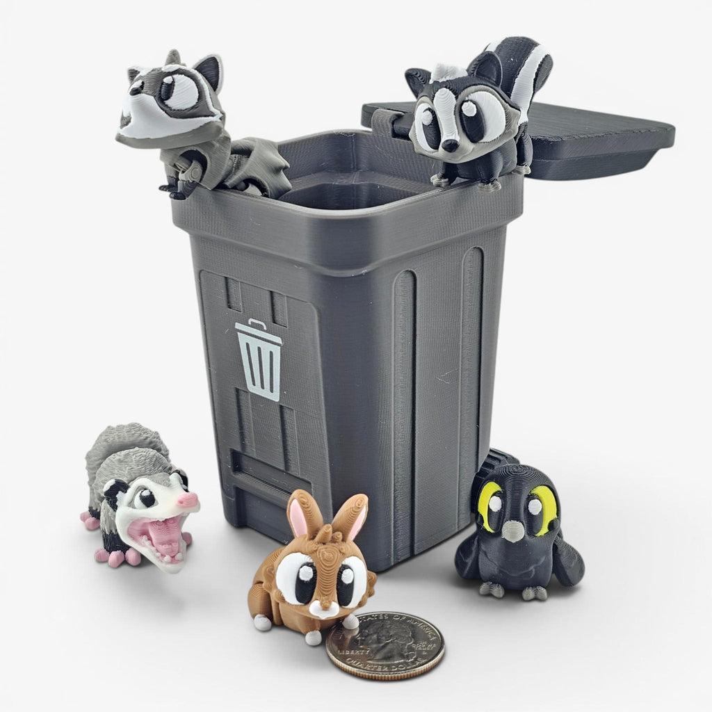 Bin Bandits Mini Articulated Set - Suburban Animals Pack