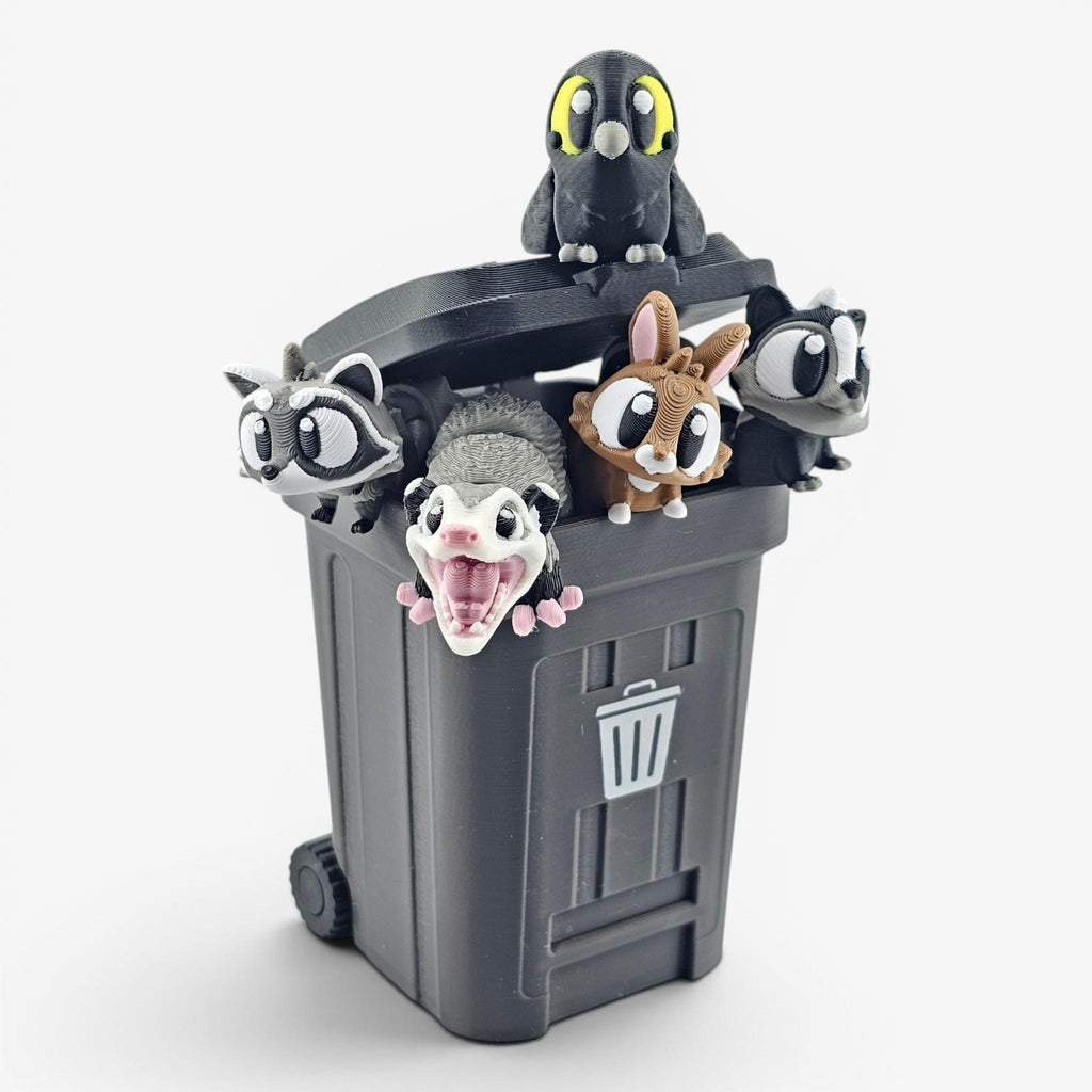 Bin Bandits Mini Articulated Set - Suburban Animals Pack