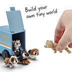 Pups in a Postal Truck Mini Playset
