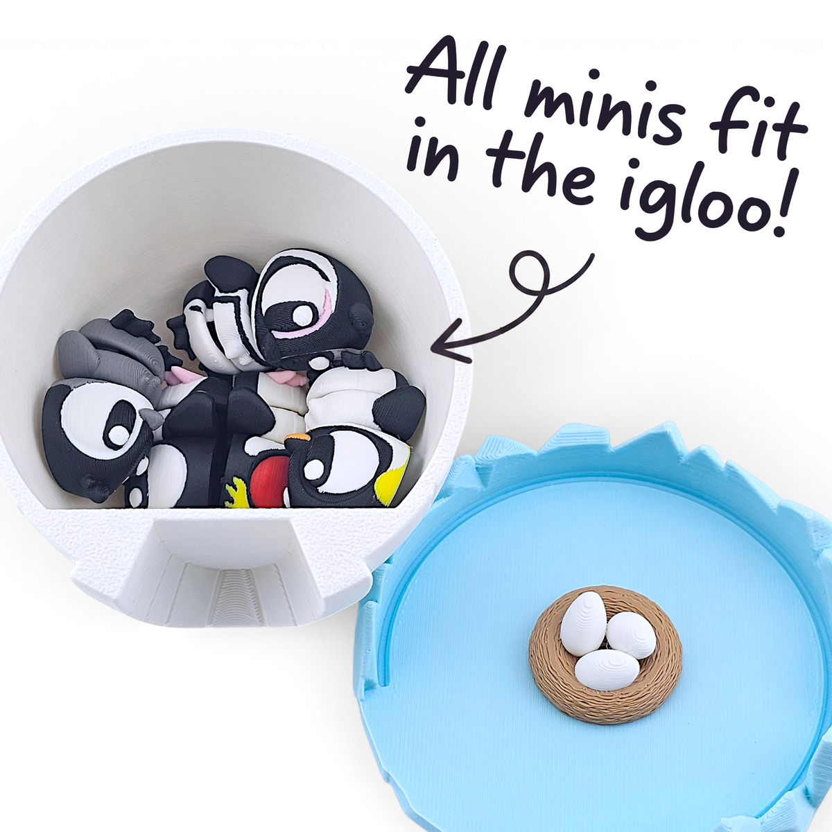 Penguins in an Igloo Mini Playset