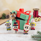 Holiday Helpers in a Present Mini Playset
