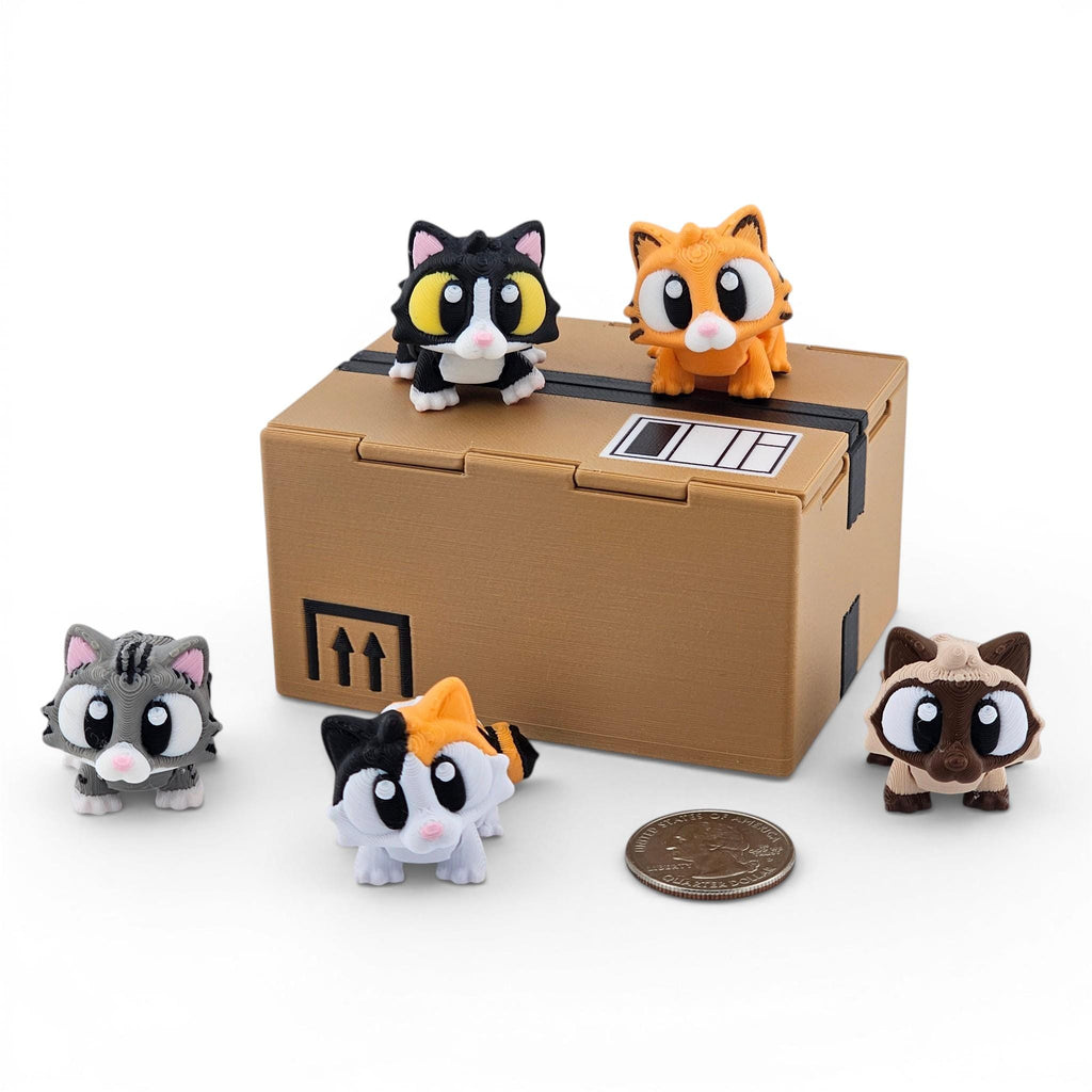 Cats in a Box Mini Playset