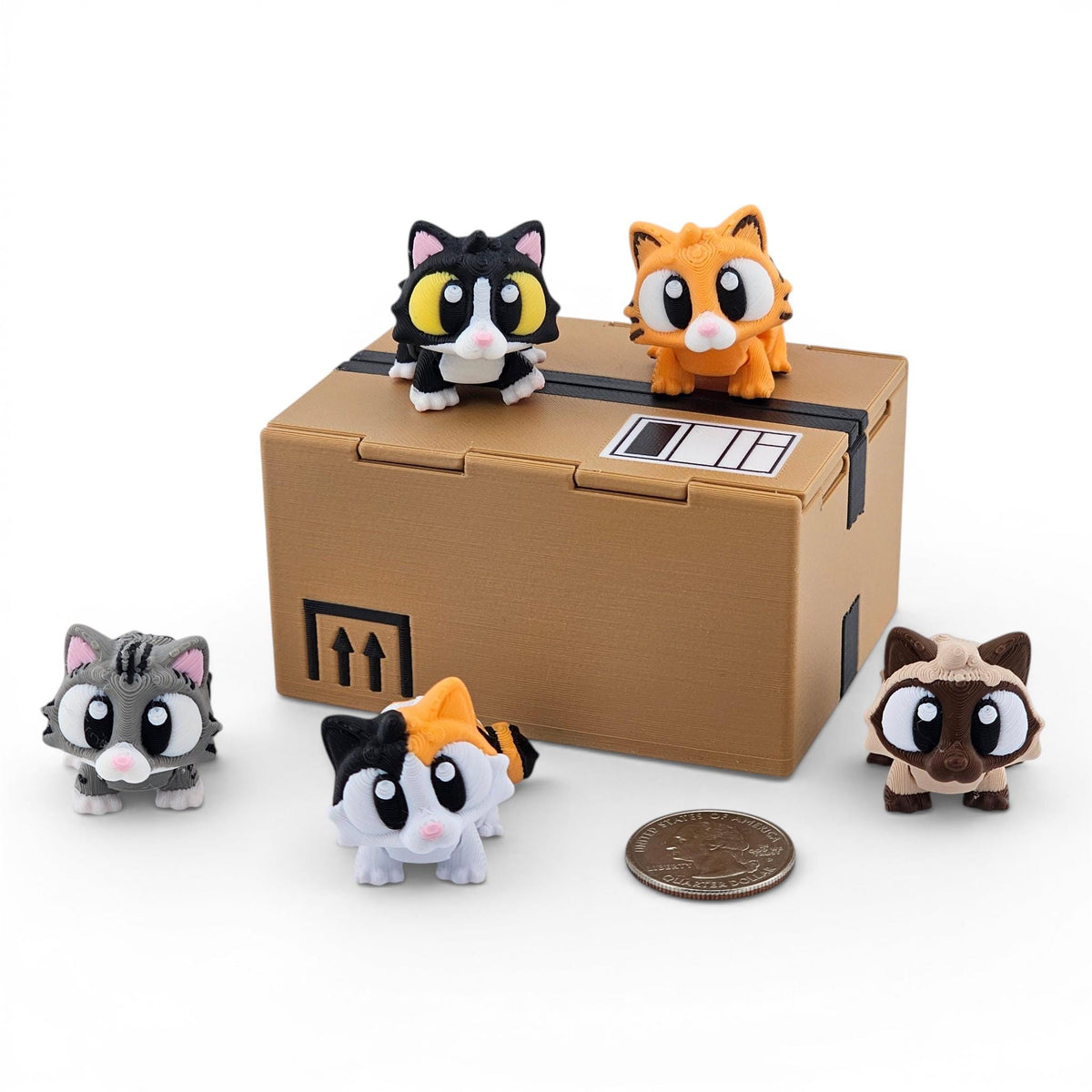 Cats in a Box Mini Playset
