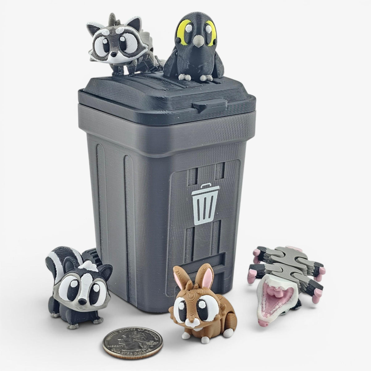 Bin Bandits Mini Articulated Set - Suburban Animals Pack