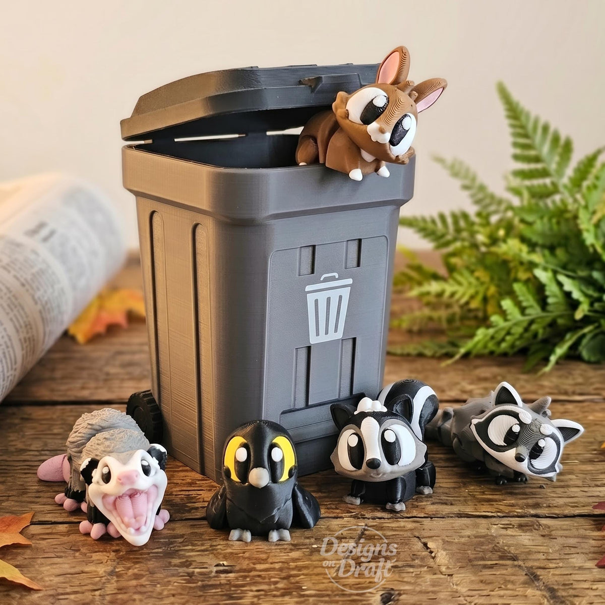 Bin Bandits Mini Articulated Set - Suburban Animals Pack