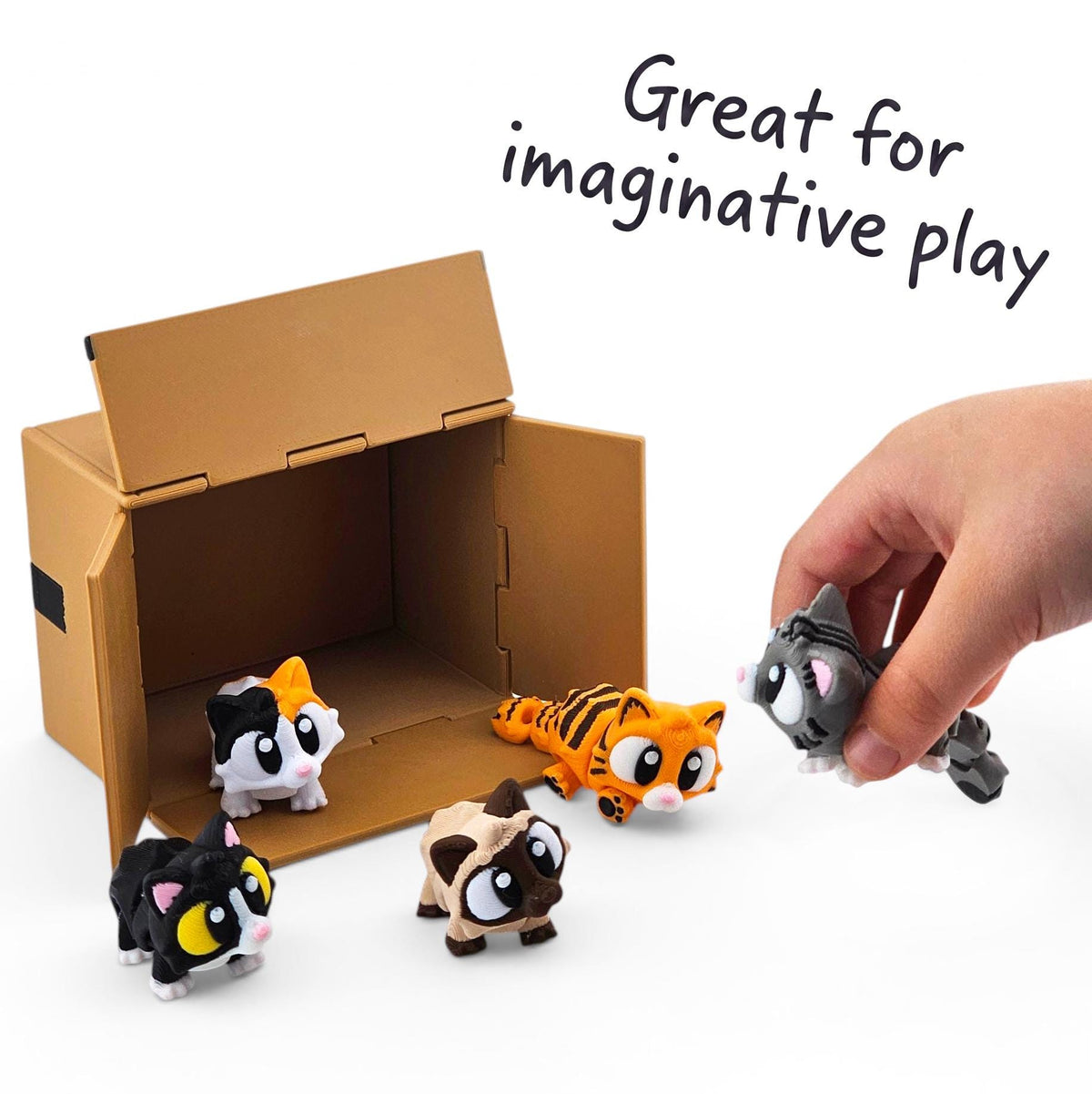 Cats in a Box Mini Playset